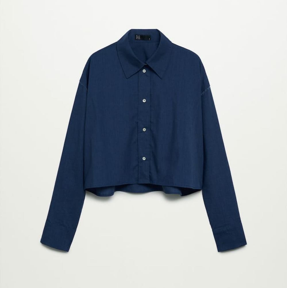 Mango cropped shirt